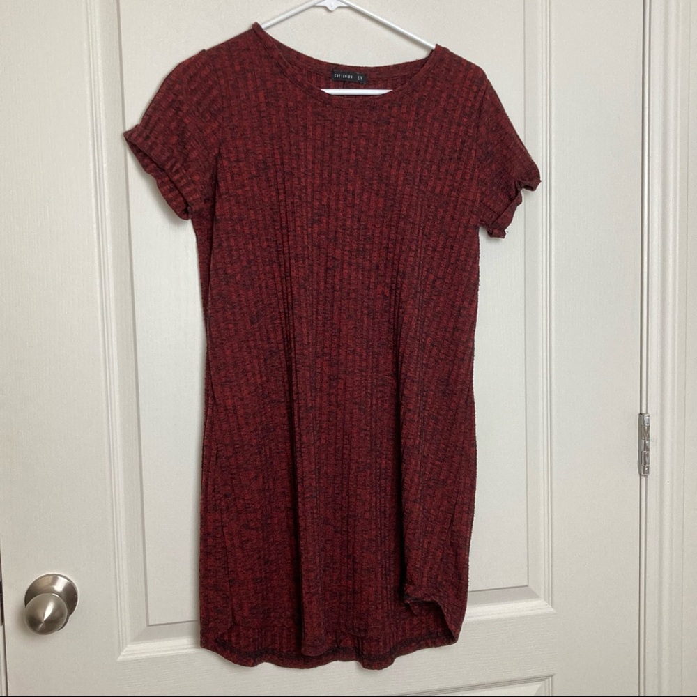 Cotton On Tunic Dress Red/Black Blend Women's Size SP